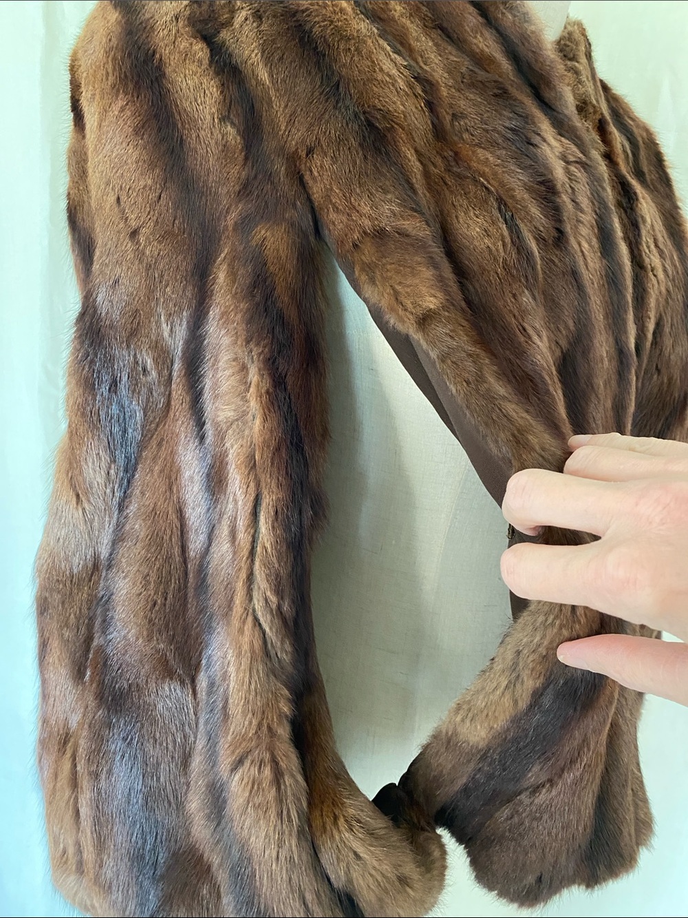 Mink Fur Cape/Stole Coat - Picture 5 of 12